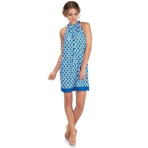 🆕 Mud Pie Natalie Bow Tie Scalloped Hem Dress